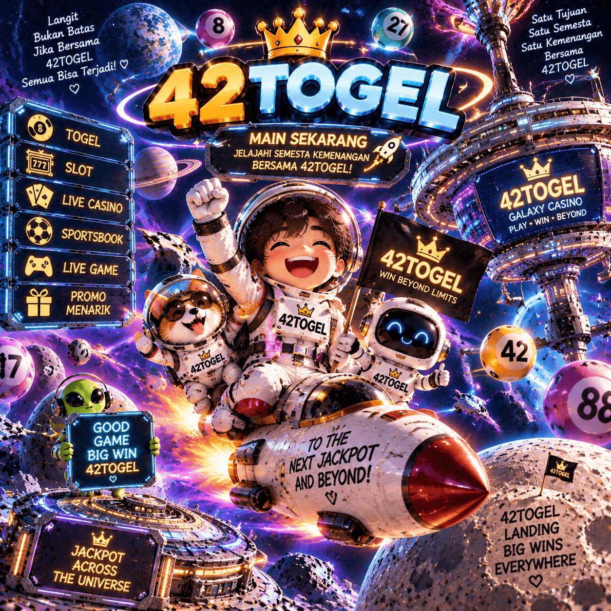 Banner 42TOGEL Cyber Blue